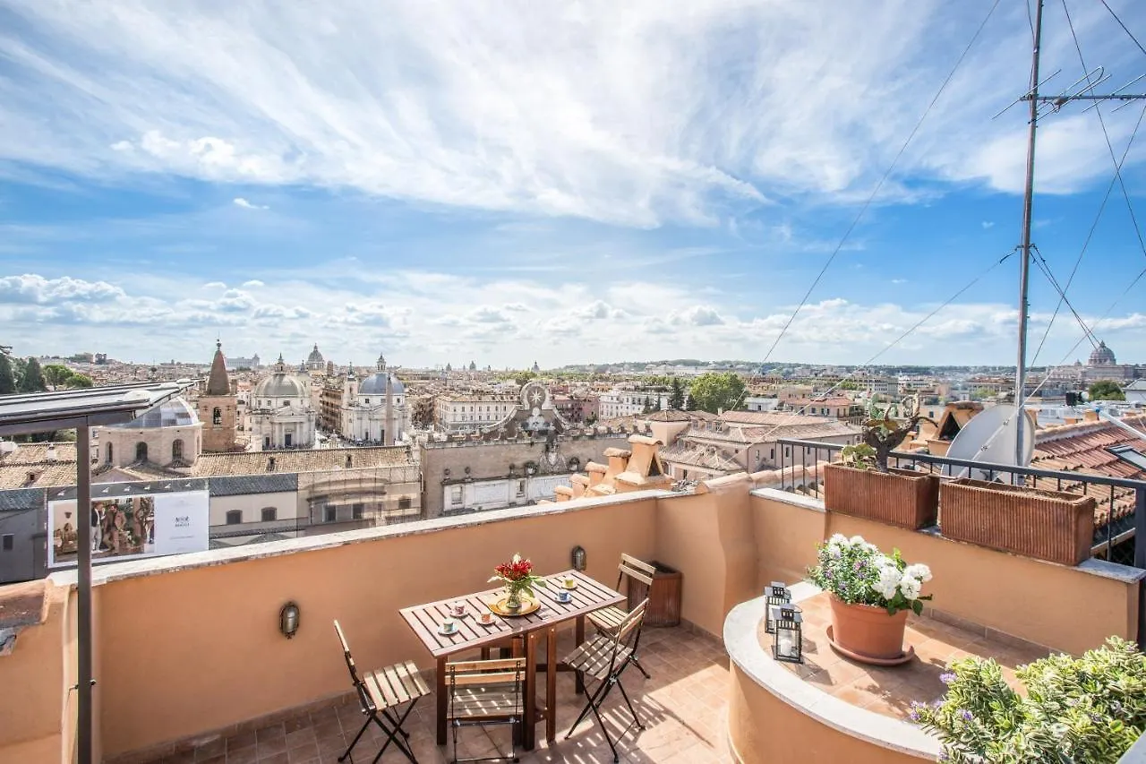 Roof Top Magic Piazza Del Popolo Roma İtalya